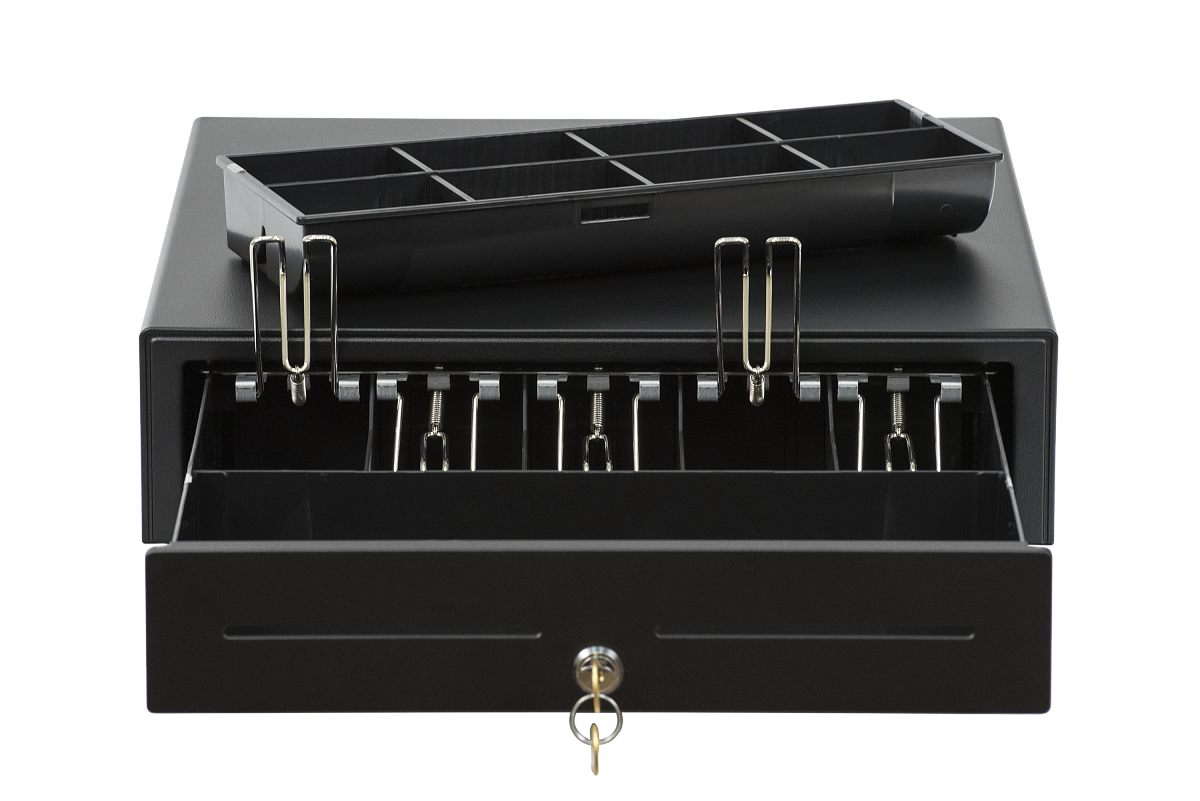 Денежный ящик АТОЛ EC-350-B черный, 350*405*90, 24V, для Штрих-ФР в Махачкале