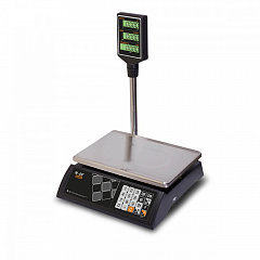 Весы торговые настольные M-ER 327 ACP "Ceed" LCD Черные в Махачкале